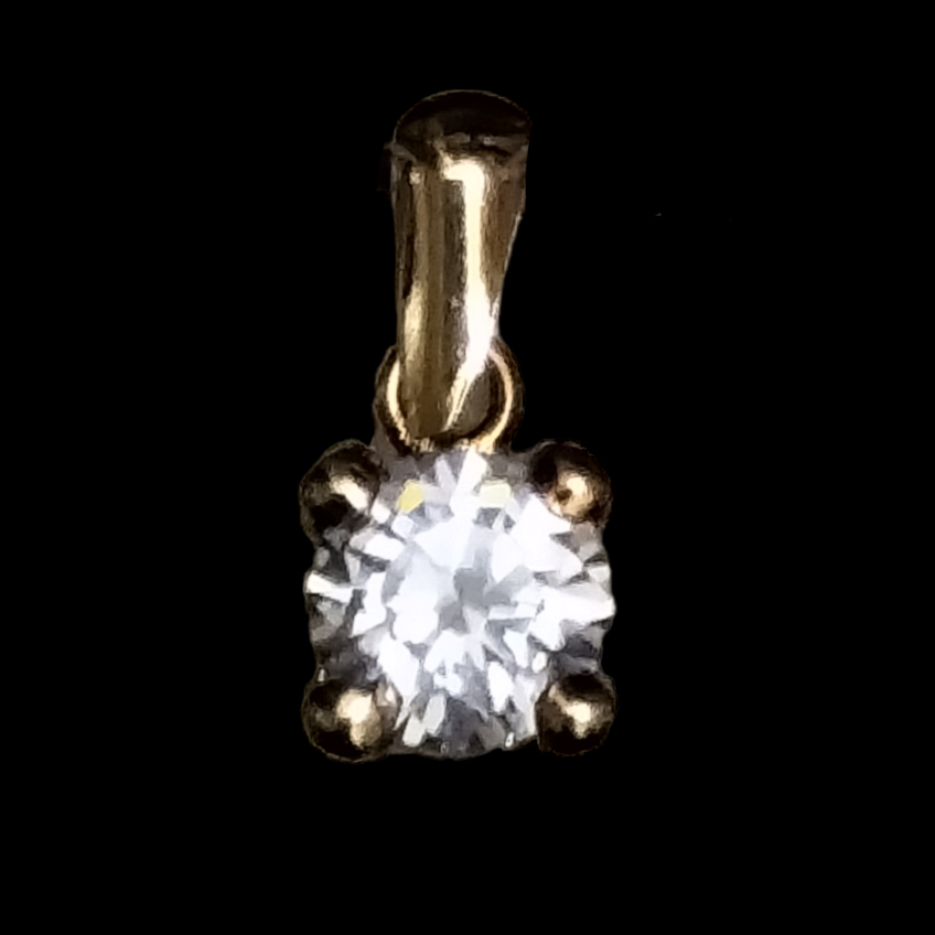 Penjoll or groc 18 k. amb Circonita